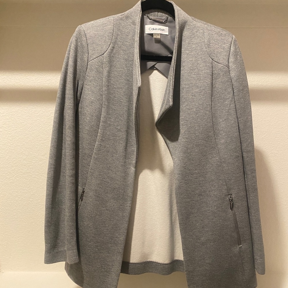 Calvin Klein blazer gray size 8
